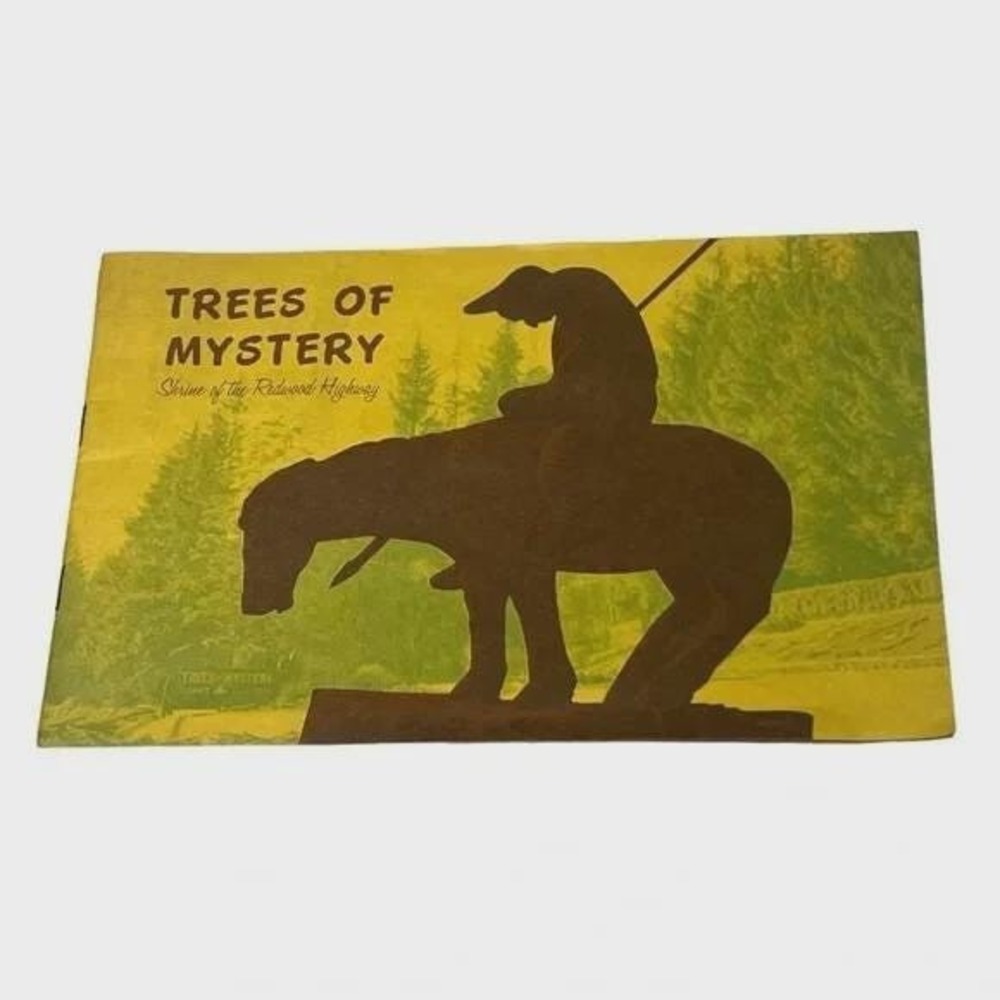 Trees of Mystery Shrine of the Redwood Highway Klamath CA Travel Brochure